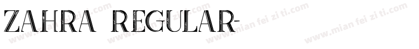 zahra regular字体转换